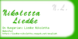nikoletta liedke business card